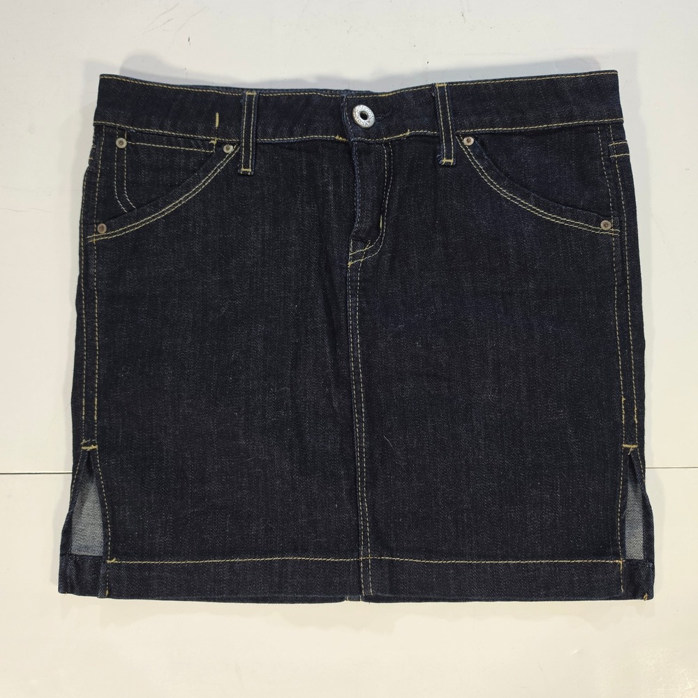 Hudson Jeans Dark Wash Denim Mini Skirt Size 29 Made in USA W27DHA